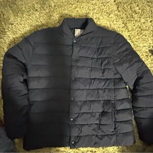 Men's Navy Quilted Jacket